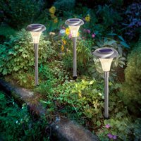 Solarleuchten 3er Set Capri Duo Color Standleuchte Dekoleuchte Solarlampe Esotec 102068 von ESOTEC