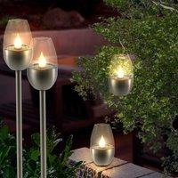 Universelle Solar Kerzen 4er Set led Solarleuchte Garten Deko Esotec 102860 von ESOTEC