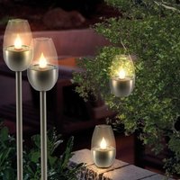 Solar Kerzenleuchte tayo 4er set Solarleuchte für außen outdoor 102860 - Esotec von ESOTEC