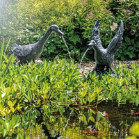 Wasserspeier 2er Set Gans + Solar Teichpumpe 8 Watt Wasserspiel 101653 - Esotec Wasserspeier 2er Set Gans + Solar Teichpumpe 8 Watt Wasserspiel 101653 - Esotec von ESOTEC