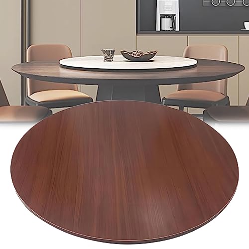 ESOYAWE Lazy Susan Serviertablett Ø 50-100 cm Mit Silent Drehbarem Base, Zum Einfachen Teilen Aller Speisen Holz Esstisch Plattenspieler, 360 °Drehbare Runder Tisch Drehteller Für Partys von ESOYAWE