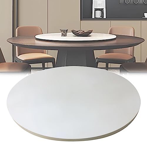 ESOYAWE Lazy Susan Serviertablett Ø 50-100 cm Mit Silent Drehbarem Base, Zum Einfachen Teilen Aller Speisen Holz Esstisch Plattenspieler, 360 °Drehbare Runder Tisch Drehteller Für Partys von ESOYAWE