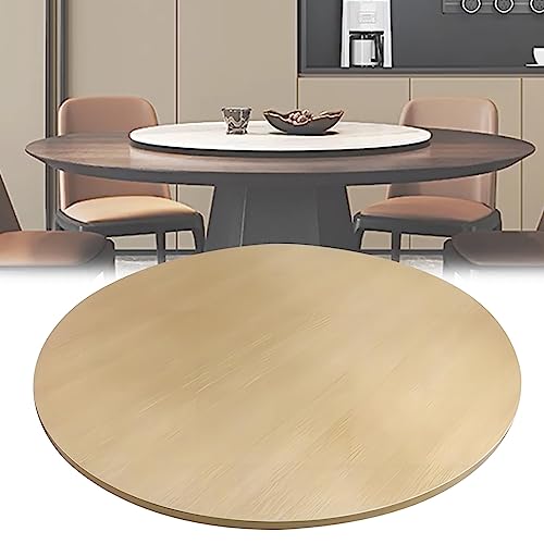 ESOYAWE Lazy Susan Serviertablett Ø 50-100 cm Mit Silent Drehbarem Base, Zum Einfachen Teilen Aller Speisen Holz Esstisch Plattenspieler, 360 °Drehbare Runder Tisch Drehteller Für Partys von ESOYAWE