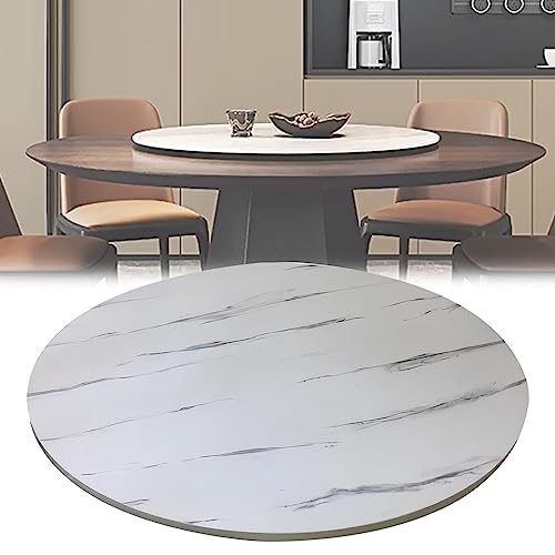 ESOYAWE Lazy Susan Serviertablett Ø 50-100 cm Mit Silent Drehbarem Base, Zum Einfachen Teilen Aller Speisen Holz Esstisch Plattenspieler, 360 °Drehbare Runder Tisch Drehteller Für Partys von ESOYAWE