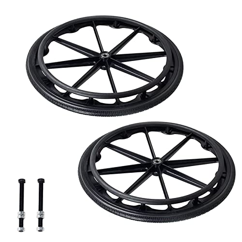 ESOYAWE Rollstuhl Rad 2 Stück 20 Zoll 22 Zoll 24 Zoll Rollstuhlräder Hinten, Feste Polyurethan Integral Geformt Rollstuhlräder, Keine Spuren Leise Leicht Zu Installieren Rollstuhl Zubehör Räder (Size ESOYAWE Rollstuhl Rad 2 Stück 20 Zoll 22 Zoll 24 Zoll Rollstuhlräder Hinten, Feste Polyurethan Integral Geformt Rollstuhlräder, Keine Spuren Leise Leicht Zu Installieren Rollstuhl Zubehör Räder (Size von ESOYAWE