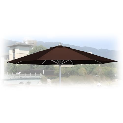 ESOYAWE Sonnenschirm Ersatzbezug Für Hof Garten Strand Pool Deck, 6 Streben 8 Streben Gartenschirm Ersatz-Überdachung, 2 2.3 2.5 2.7 3 3.5 M UV-Schutz Wasserdicht Schirmabdeckung Überdachung von ESOYAWE