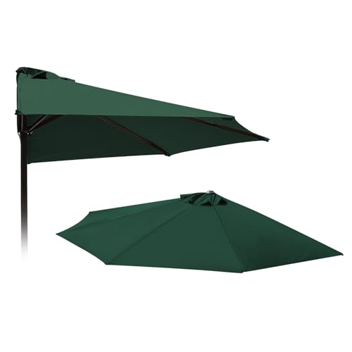 ESOYAWE Sonnenschirm Ersatzbezug Für Outdoor, UV-Schutz Wasserdicht Polyester Gartenschirm Ersatz-Überdachung, 2.7m 5 Streben Terrassenschirm Bespannung Stoffbezug (nur Baldachin) von ESOYAWE