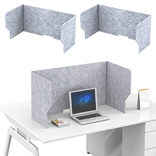 Schallschutz Schreibtisch Trennwand 2er Set, Faltbar Tragbar Sichtschutz Schreibtischpanel, Reduziert Lärm Und Visuelle Ablenkungen Mehrzweck-Unterteilung Für Schule, Büro, Bibliothek ( Size : 40inch von ESOYAWE