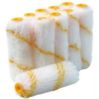10er-Pack Muffs - gelb gestreifte Hasenpfote - 110 mm von ESPACE BRICOLAGE