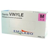 Vinyl-Box von 100 pre-gepuderten Handschuhe Größe M / 7-8 EMILABO Vinyl-Box von 100 pre-gepuderten Handschuhe Größe M / 7-8 EMILABO von ESPACE BRICOLAGE