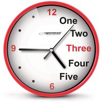 Esperanza wanduhr prag rot Esperanza wanduhr prag rot von ESPERANZA