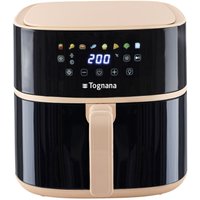 Tognana Porcellane D2DFA05IRCH Fritteuse Eins/Eine(r) 8 l Unabhängig 2000 W Heißluftfritteuse Schwarz, Champagner von ESPERANZA