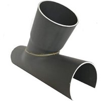 PVC-Abzweigsattel 160x125 mm, 45 Grad, 38 cm lang von ESPINOSA