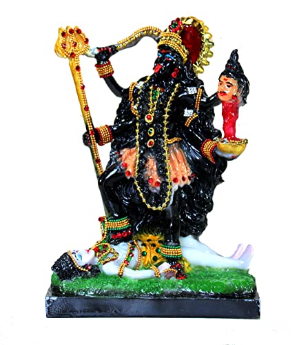 Esplanade Kali MATA Kaali Maa Murti Idol Statue Skulptur – Harz – Mehrfarbig – 24,1 cm Zoll - Goddess Kali MATA Idol for Home von eSplanade