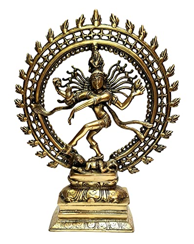 eSplanade Natraj-Statue aus Messing, Idol-Skulptur Shiva – Nataraj, der Herr des Tanzes, Natrajan (43,2 cm, große Größe) von eSplanade