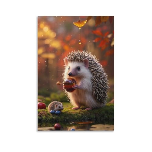 ESPLJQRYX Hörnchen Wandbild Leinwand Gemälde Wand-Dekorationen Wandposter Kunstdruck Für Schlafzimmer Wohnzimmer Dekor 08x12inch(20x30cm) von ESPLJQRYX