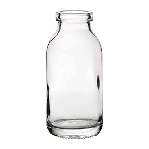 Utopia Mini Glas Milchflaschen 120ml / 4 Unzen (6er Pack), nostalgischer Stil, spülmaschinenfest, Frühstücksservice Buffet Catering, Restaurant Hotel und Heimgebrauch | GP938 von Utopia