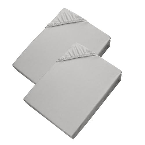 Esprit - Spannbettlaken Spar Set 100 x 200 cm - 2er Set - Grau - für bis zu 30cm Matratzenhöhe - supergekämmter Baumwolle mit ÖkoTex Made in Green Siegel Esprit - Spannbettlaken Spar Set 100 x 200 cm - 2er Set - Grau - für bis zu 30cm Matratzenhöhe - supergekämmter Baumwolle mit ÖkoTex Made in Green Siegel von Esprit Home