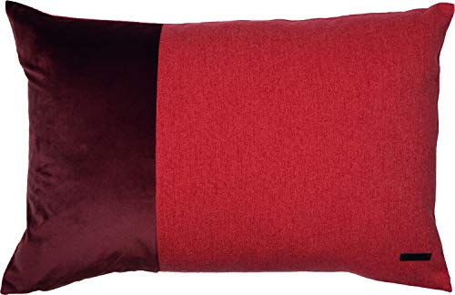 Esprit Deko Kissen Harp • 2er Set Kissenbezug 38x58 rot • Deko Wohnzimmer • ohne Füllung • 100% Polyester von Esprit