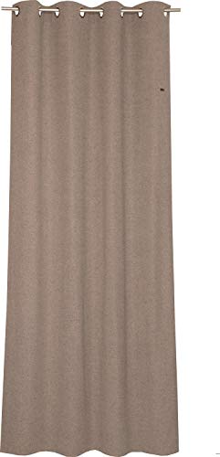 ESPRIT Ösen Vorhang braun Blickdicht • Gardinen Vorhang 2er Set • Ösenschal 140 x 250 cm Harp • 100% Polyester von ESPRIT
