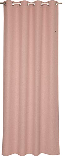 ESPRIT Ösen Vorhang rosa Blickdicht • Gardinen Vorhang 2er Set • Ösenschal 140 x 250 cm Harp • 100% Polyester von ESPRIT