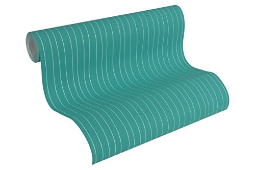 Esprit Home Vliestapete Urban Spring Tapete Streifentapete 10,05 m x 0,53 m grün Made in Germany 302783 30278-3 von ESPRIT