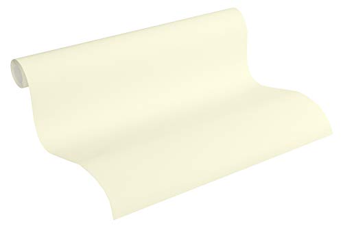 Esprit PVC-freie Vliestapete Eco Wallpaper Ökotapete Uni 10,05 m x 0,53 m gelb Made in Germany 365283 36528-3 von ESPRIT