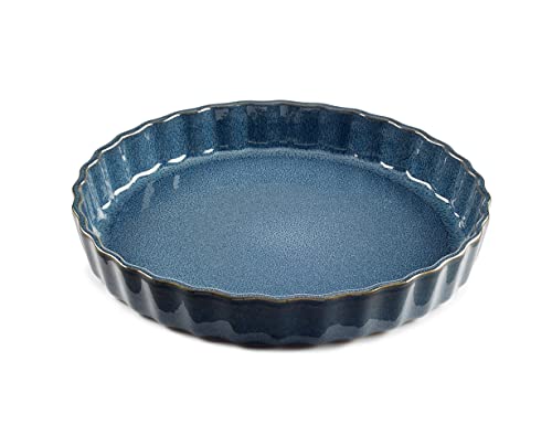 ESPRIT DE CUISINE Tortenplatte aus Keramik, Durchmesser 28 cm, Farbe: Reaktivblau von Esprit de Cuisine