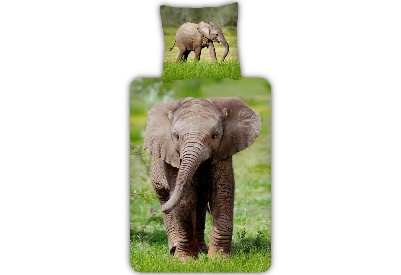 Bettwäsche Elefant Trendy Bedding, ESPiCO, Renforcé, 2 teilig, Elefant, Afrika, Safari, Rüssel von ESPiCO