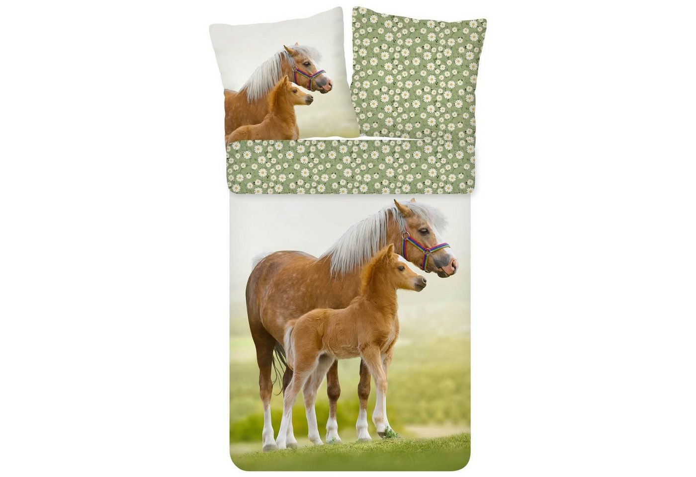 ESPiCO Kinderbettwäsche Pferd Trendy Bedding, Renforcé, 2 teilig, Tiermotiv, Pony von ESPiCO