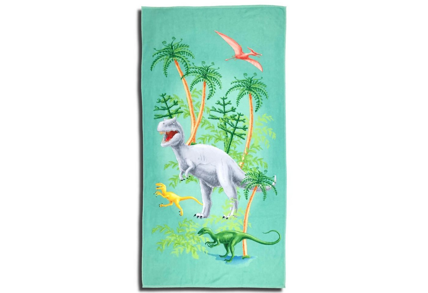 ESPiCO Strandtuch Dino, Frottee-Velour (1-St), Dinosaurier, T-Rex, Flusgaurier von ESPiCO