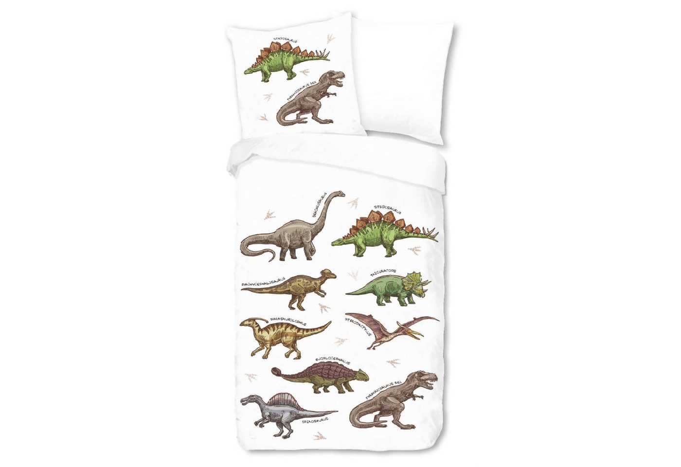 Kinderbettwäsche Dino, ESPiCO, Renforcé, 2 teilig, Digitaldruck, Dinosaurier, Tierwelt von ESPiCO