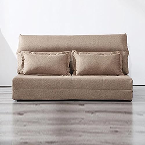 ESRADA Umwandelbarer Schlafsessel mit Kissen, zusammenklappbar, vielseitig, gepolsterter Sessel, verstellbar, Freizeit-Chaise für Zuhause, Büro von ESRADA