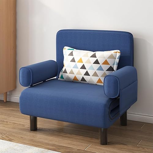 ESRADA Umwandelbares Schlafsofa, Einzelperson, Chaiselongue, Couch mit Kissen, verstellbare Freizeit-Chaise für Wohnung/Büro/Zuhause, A-80 cm von ESRADA