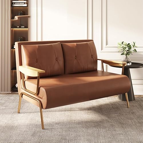 ESRADA Umwandelbares Schlafsofa, gepolstertes Bett mit 6 Winkeln, verstellbare Rückenlehne, Klappsofa, Sessel für Wohnung/Büro/Zuhause, D-120 cm von ESRADA