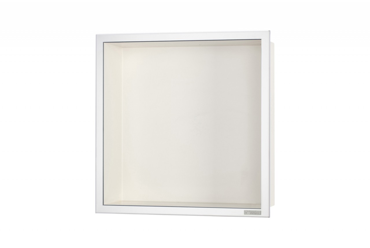 ESS BOX 10 Creme Wandnische 30x30x10 cm mit Rahmen Poliert, inkl. Rohbauset, BOX-30x30x10-PC BOX-30x30x10-PC von ESS