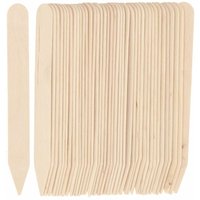 Garten Basics Etiketten l Beige aus Holz 15 cm - 40er Pack - Esschert Design von ESSCHERT DESIGN