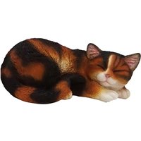 Esschert Design - Katze schlafend Rot-Schwarz - Polyresin von ESSCHERT DESIGN
