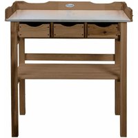 Esschert Design - Pflanztisch mit 3 Schubläden Braun - Holz von ESSCHERT DESIGN