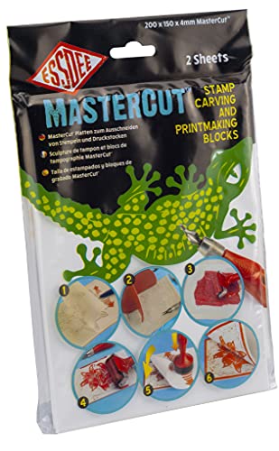 Essdee MasterCut Schnitzblock, Gummi, weiß, 200x150 von ESSDEE