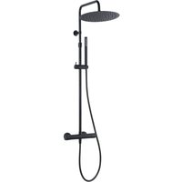 Essebagno - Delice ii Thermostat-Duschsäule schwarz Kaltkörper von ESSEBAGNO