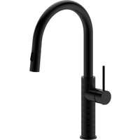 Essebagno - Architek Spültischmischer Ausziehbare Handbrause Schwarz von ESSEBAGNO
