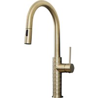 Essebagno - Architek Spültischmischer Ausziehbare Handbrause in gebürsteter Goldoptik von ESSEBAGNO