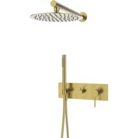 Envol eingebaute Duschsäule mechanisch gold gebürstet - Or - Essebagno von ESSEBAGNO