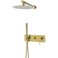 Envol eingebaute Duschsäule mechanisch gold gebürstet - Essebagno von ESSEBAGNO