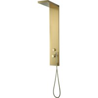 Essebagno Essekadra Duschpaneel Gold gebürstet Essebagno Essekadra Duschpaneel Gold gebürstet von ESSEBAGNO