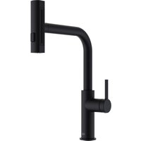 Essebagno - Esserain Spültischmischer mit ausziehbarer Handbrause mattschwarz von ESSEBAGNO