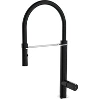 Essebagno - Exil Spültischmischer mit Handbrause in Schwarz und Edelstahloptik Essebagno - Exil Spültischmischer mit Handbrause in Schwarz und Edelstahloptik von ESSEBAGNO