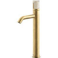 Manopola Waschtischmischer hoch gebürstetes Gold Marmor - Or - Essebagno von ESSEBAGNO