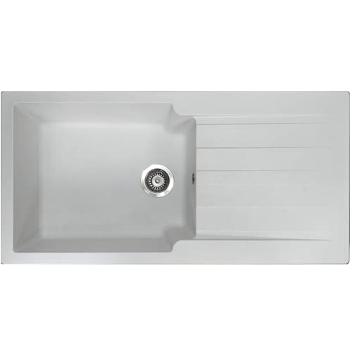 Essebagno Sierra Spüle 1 große Schale 1 Geschirrablage aus weißem Kunstharz Essebagno Sierra Spüle 1 große Schale 1 Geschirrablage aus weißem Kunstharz von ESSEBAGNO